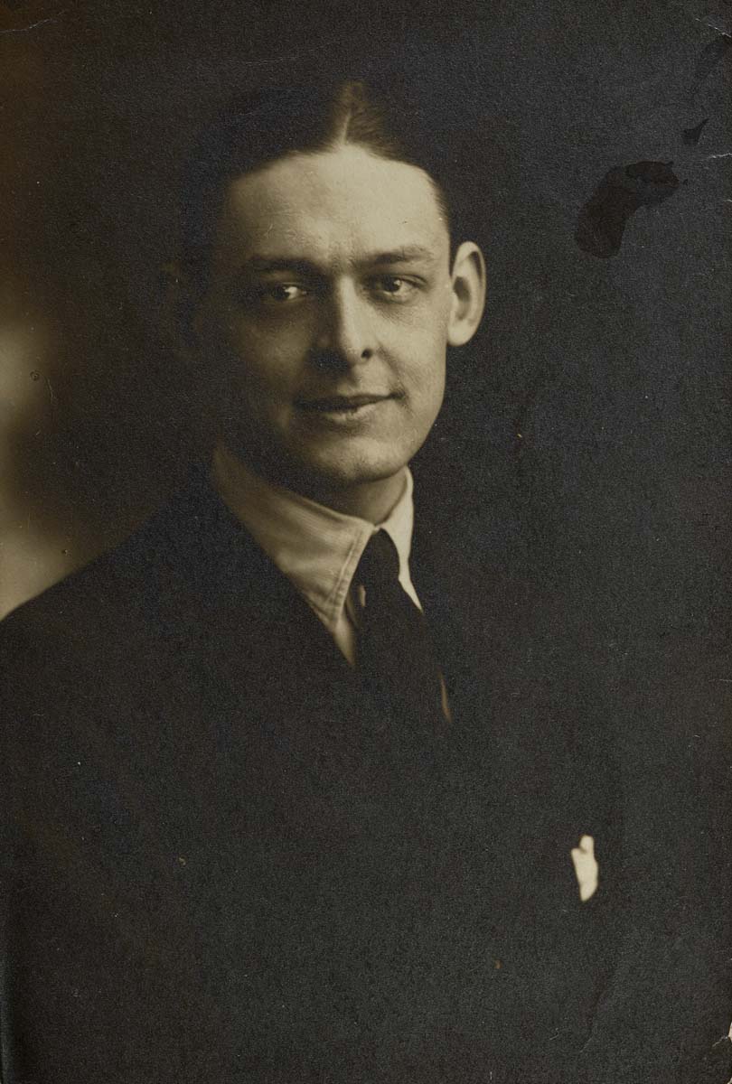 ‘… but with me, there is a long period of delayed adolescence the photographs of which I loathe – here is one, a passport taken about 1921 – doesn't it look a weak, silly, undeveloped youth – and yet I was of quite mature years, and had been through all sorts of hell, there is nothing in the portrait to show it.’ (13 August 1931); T. S. Eliot, ca. 1921.