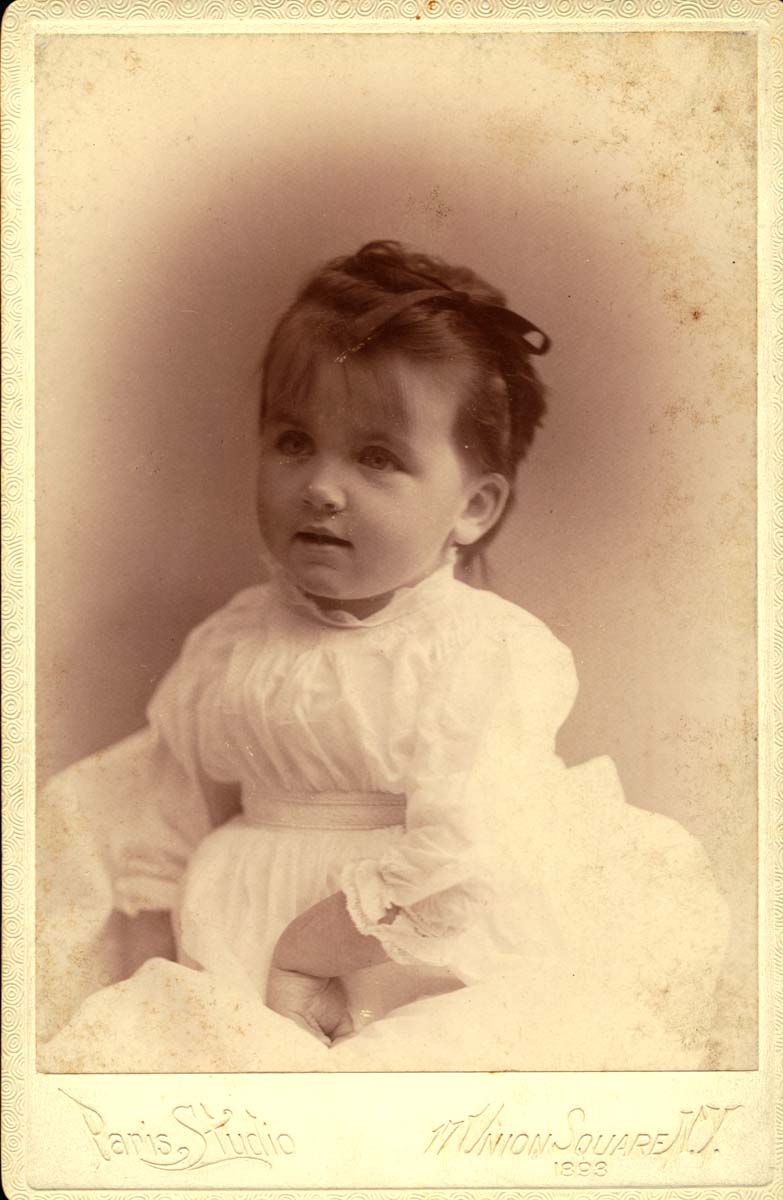 ‘I must say at once how entranced I am with your little photograph. You were a beautiful child, but naturally I expected that! I do treasure it; it is to be kissed and put to bed in the box, and looked at as often as possible.’ (3 February 1931); Hale aged about two years old.