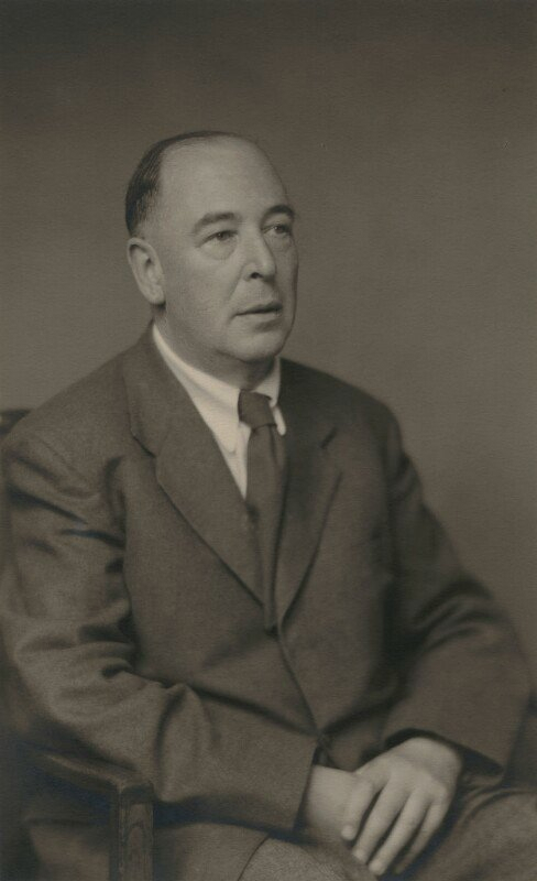 C.S. Lewis by Walter Stoneman, 1955.